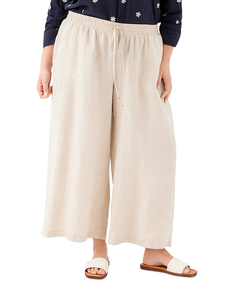 Karen Kane Plus Linen Drawstring Pants
