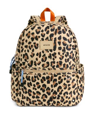 Girls' Kane Leopard Double Pocket Backpack - Ages 7+
