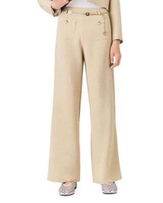 Linen Blend Suit Trousers