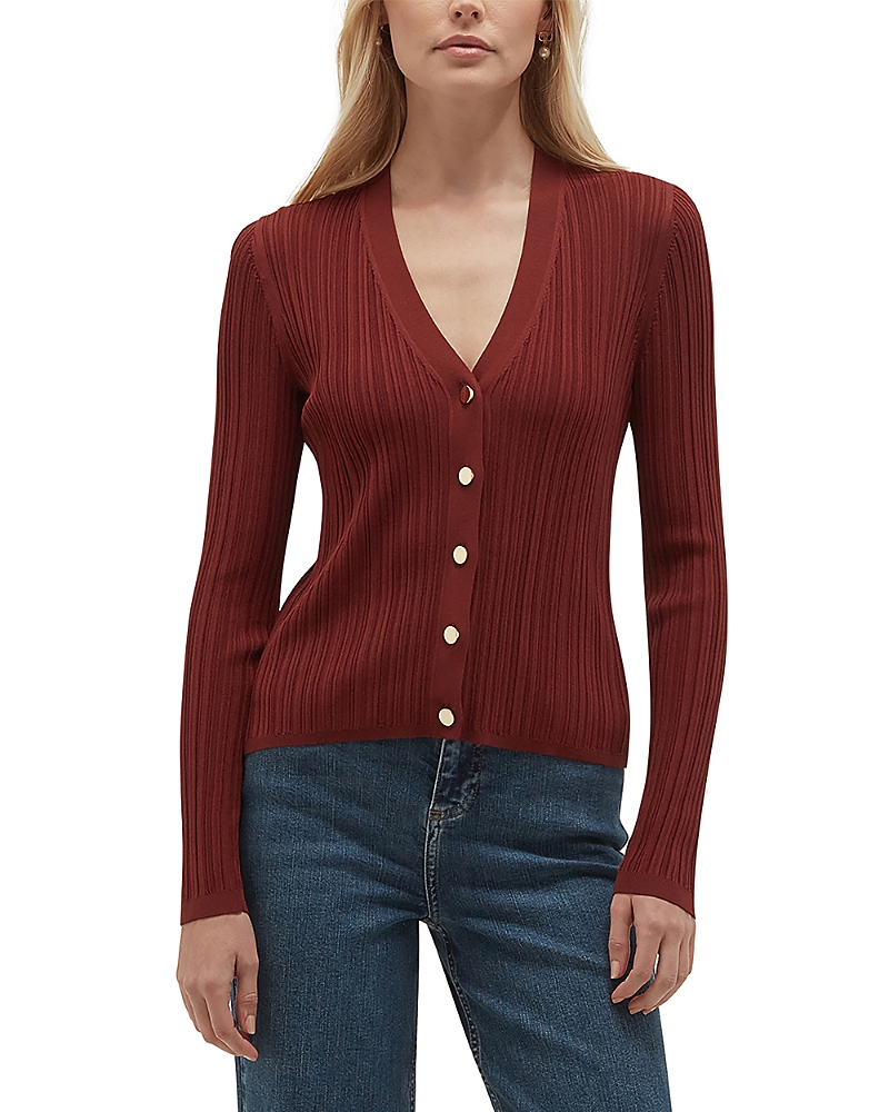 Hobbs London Etta Ribbed Cardigan