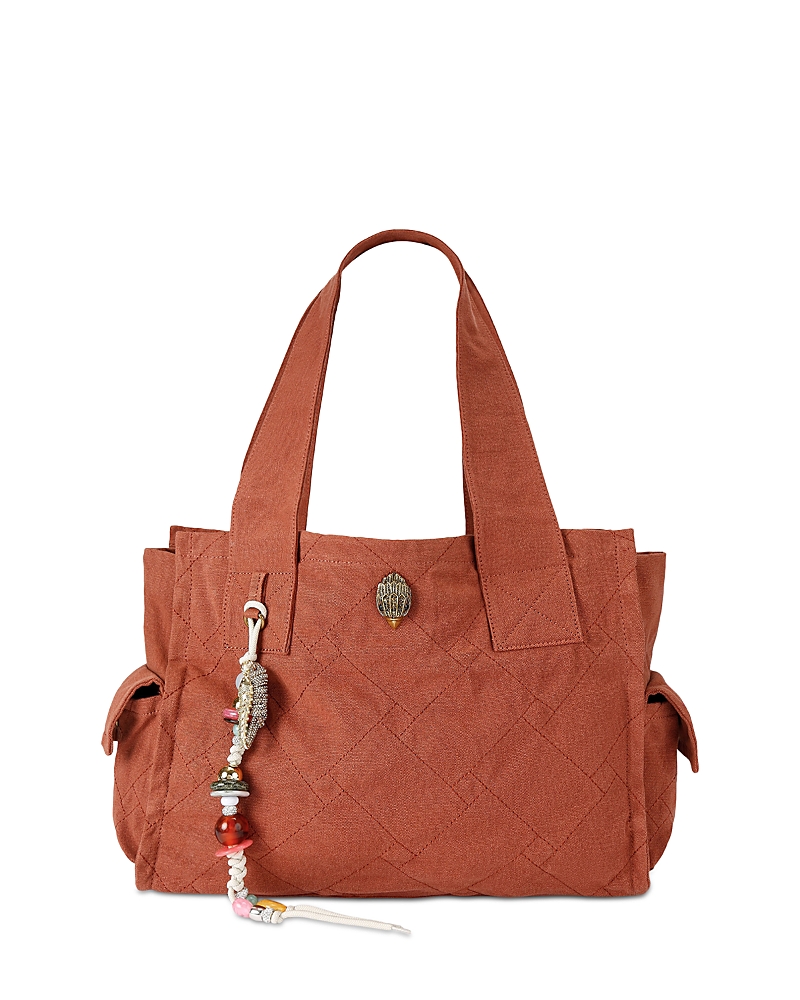 Kurt Geiger London Celia Quilted Canvas Tote