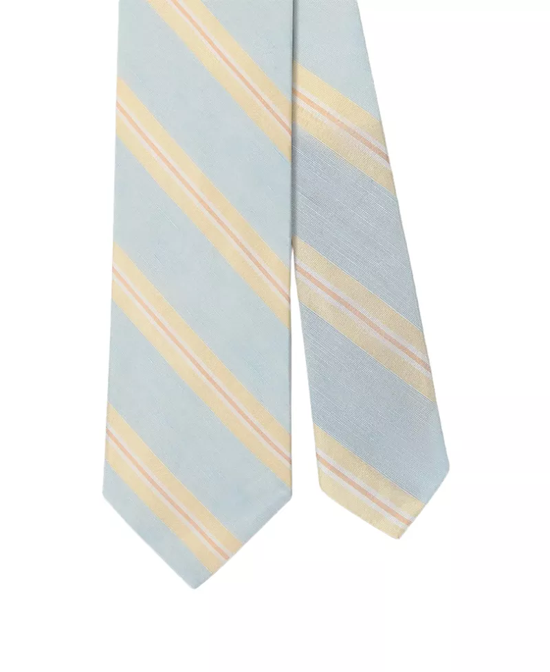 Robert Talbott Silk Linen Stripe Best of Class Necktie