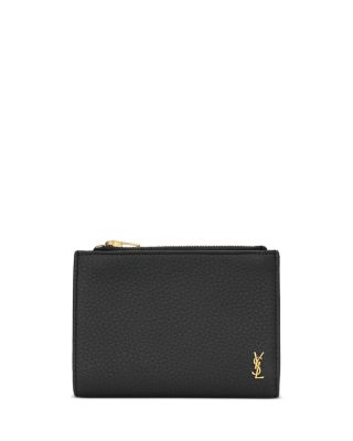Tiny Cassandre Bi-Fold Wallet in Grained Leather