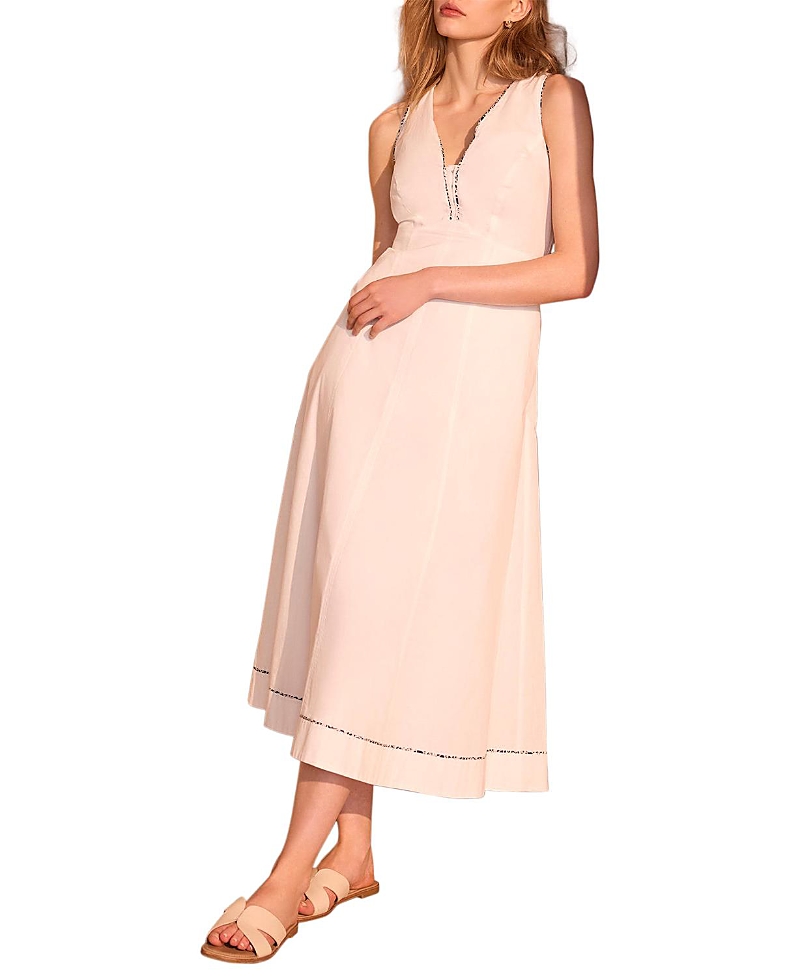 Mint Velvet Women's Cotton Tie Detail Maxi Dress