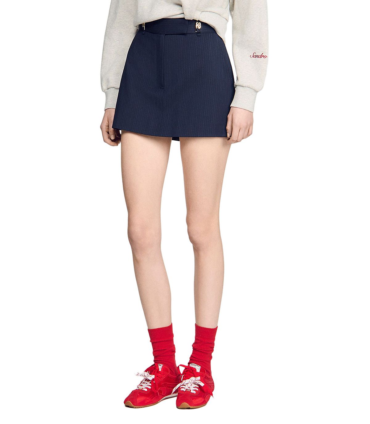 Sandro Altheora Pinstriped Skort