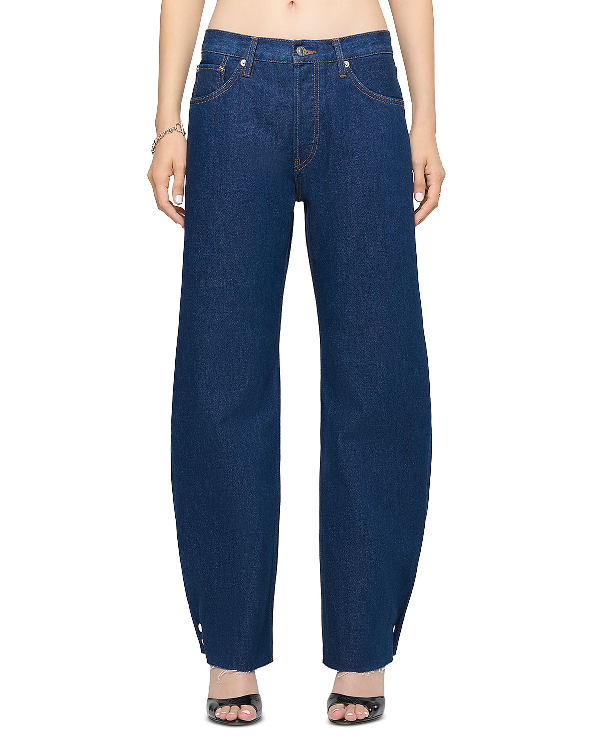Re/Done Nico High Rise Convertible Fit Jeans