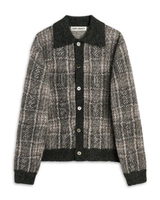 Evening Check Polo Sweater Jacket