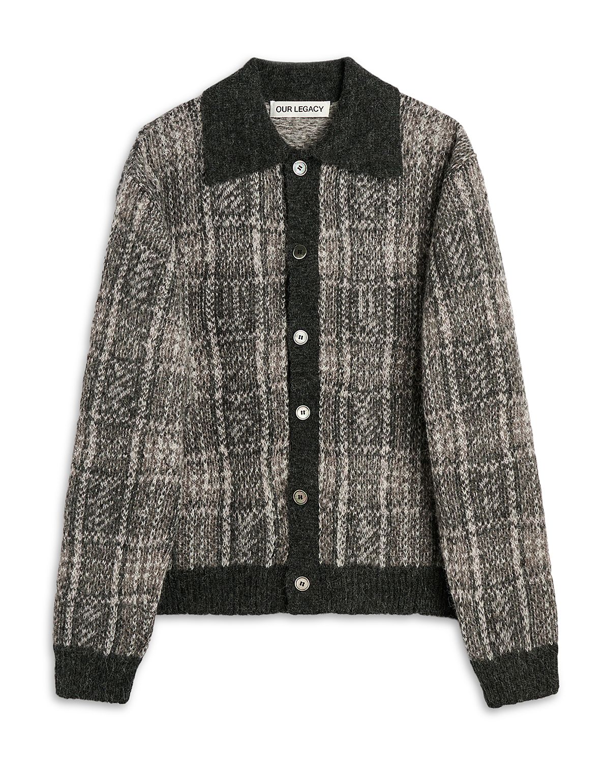 Our Legacy Evening Check Polo Sweater Jacket