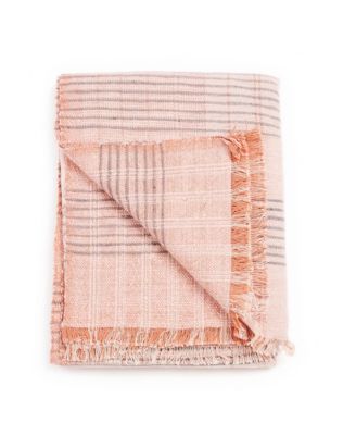 Silica Stripes Pattern Soft Handwoven Merino Throw