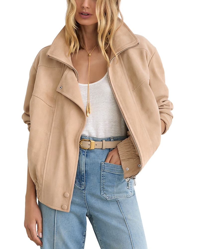 Reiss Petite Petra Suede Jacket