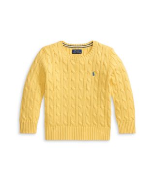 Boys' Cable-Knit Cotton Sweater - Little Kid