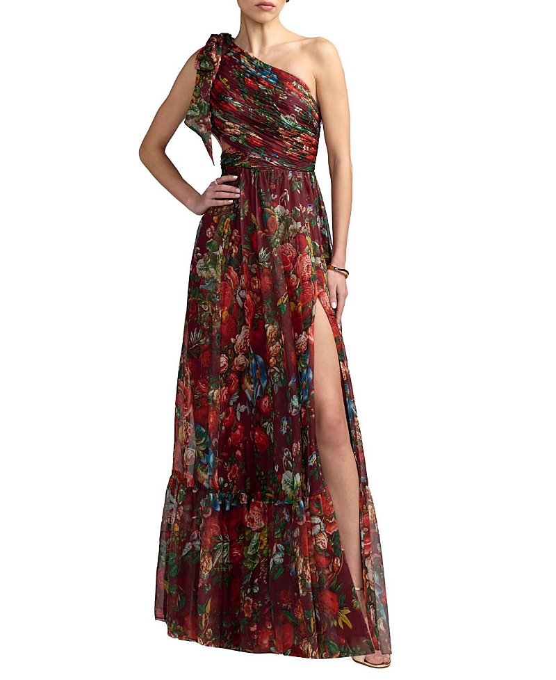 Mac Duggal Side Cut Out One Shoulder Gown · 0