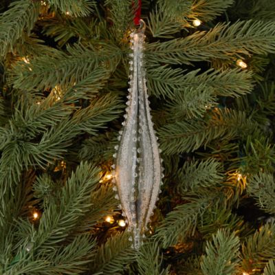 Glass 9" Icicle Ornament