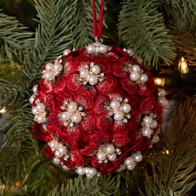 Flowers Bauble Ornament - Exclusive