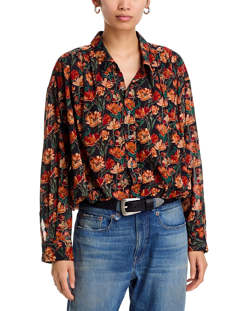 R13 Gathered Yoke Bubble Shirt