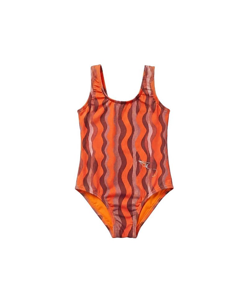 Mumzers Girls' Tangerine Flows Swimzers - Little Kid, Big Kid