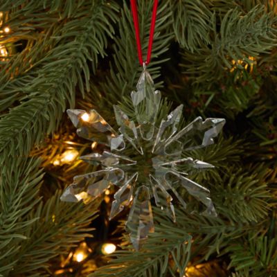 Cut Glass Snowflake Ornament