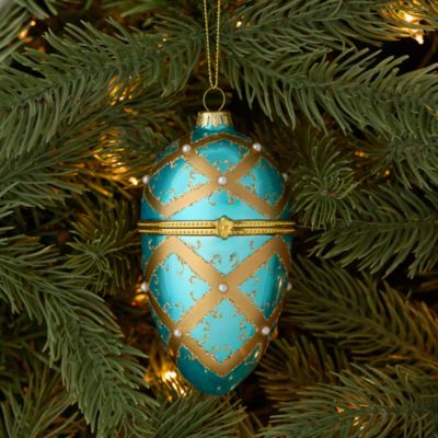 Caviar Kaspia Jeweled Egg Ornament
