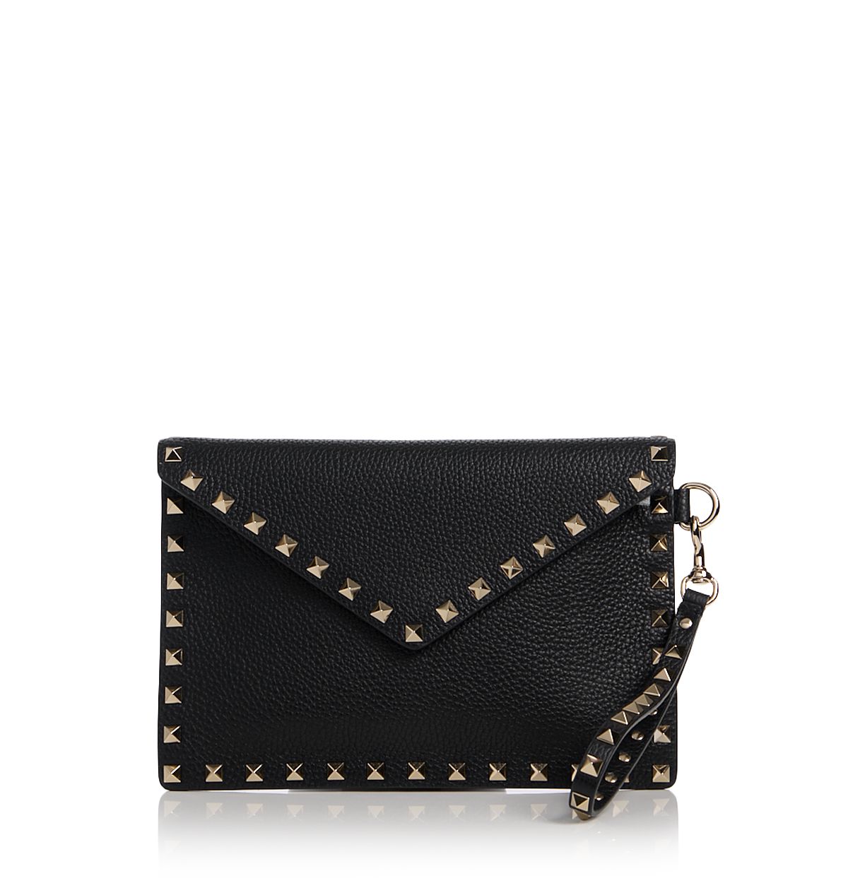 Valentino Garavani Rockstud Medium Leather Flat Pouch