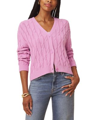 Rubi Cable Knit Cardigan Sweater