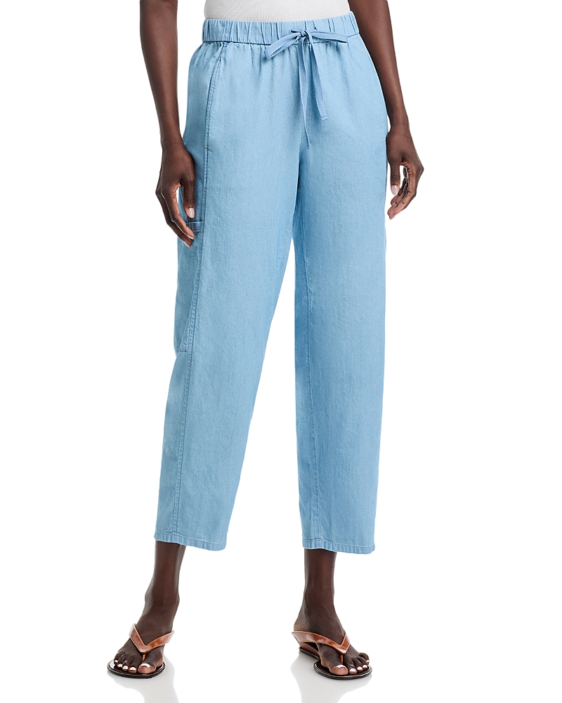 Eileen Fisher Cotton Twill Lantern Cargo Pants