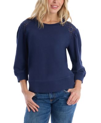 WILT Eyelet Mix Top