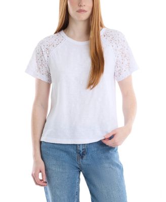 Lace Raglan Sleeve Tee