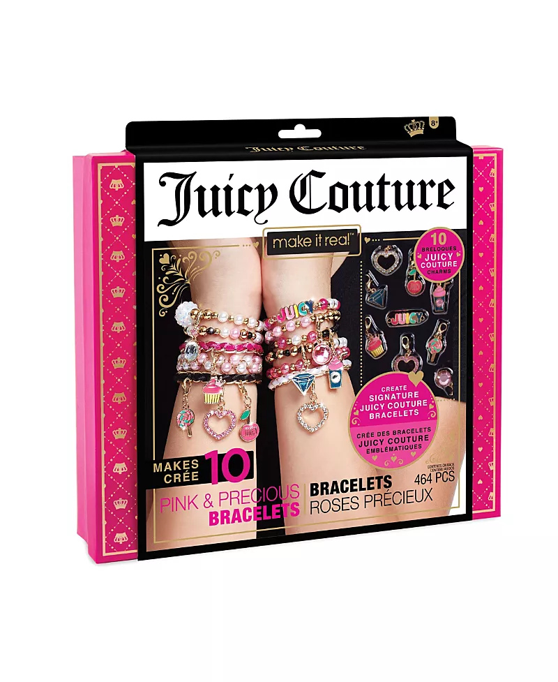 Juicy Couture Pink & Precious Charm Bracelets Kit, Ages 8+