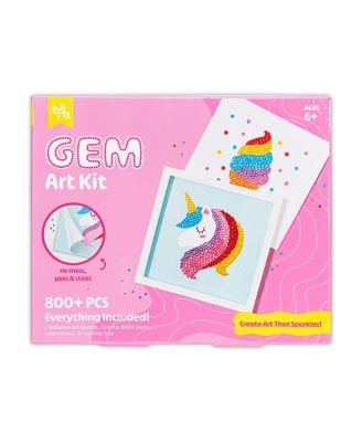  Ice Cream & Unicorn Gem Art Kit, Ages 6+