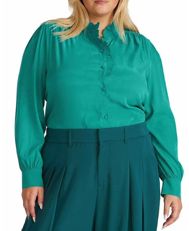 Universal Standard Women's Plus Endora Stretch Cupro Blouse