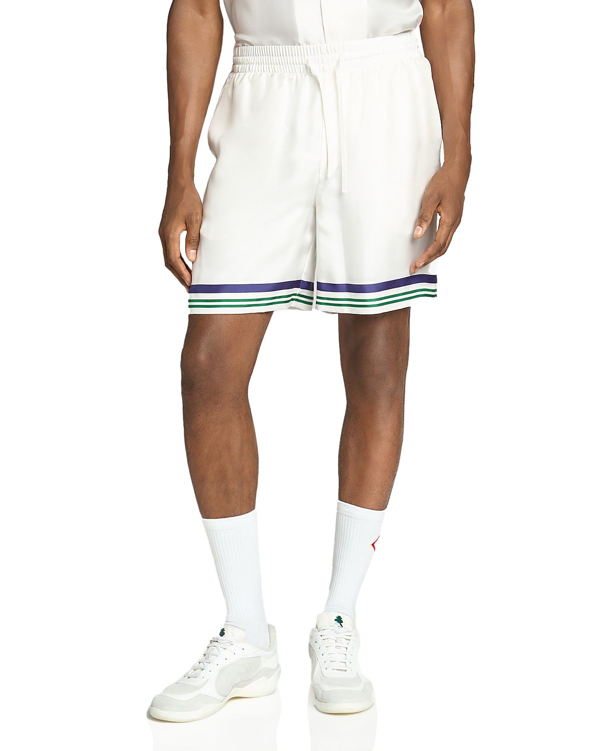 Casablanca Hotel Emblem Silk Shorts