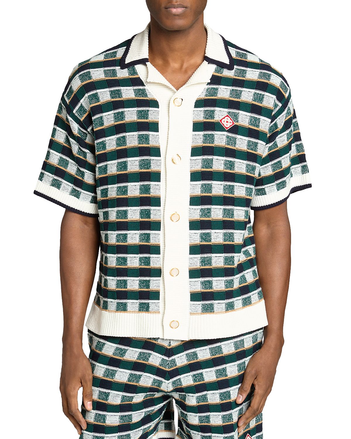 Casablanca Check Embroidery Shirt