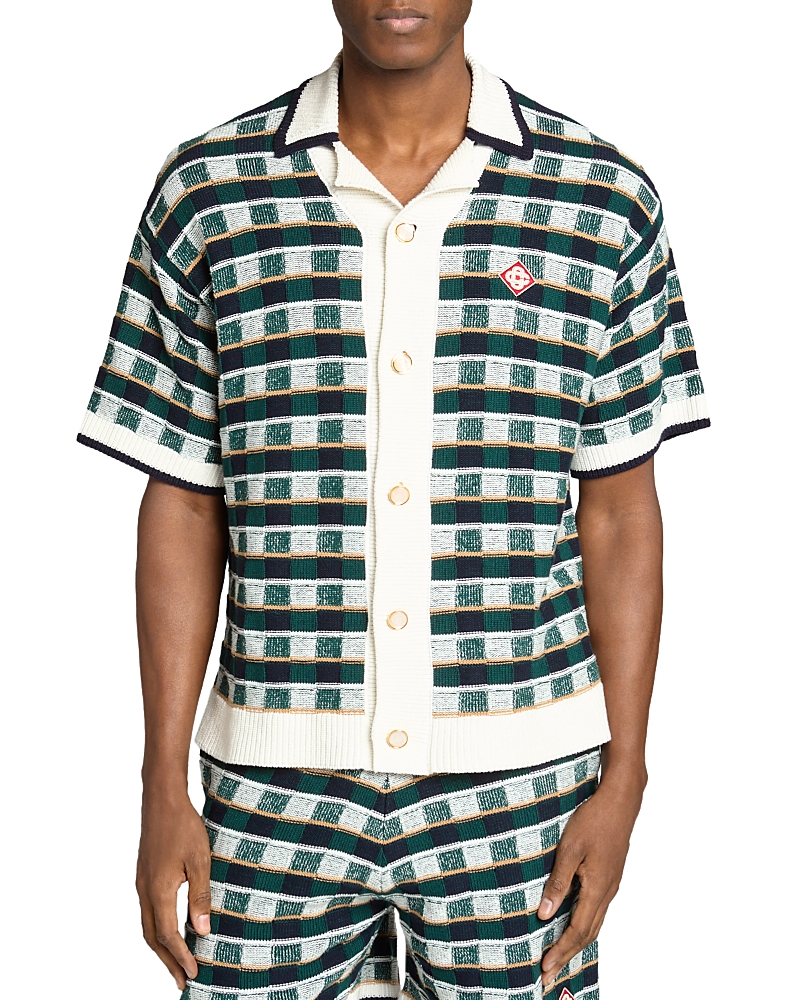 Casablanca Check Embroidery Shirt