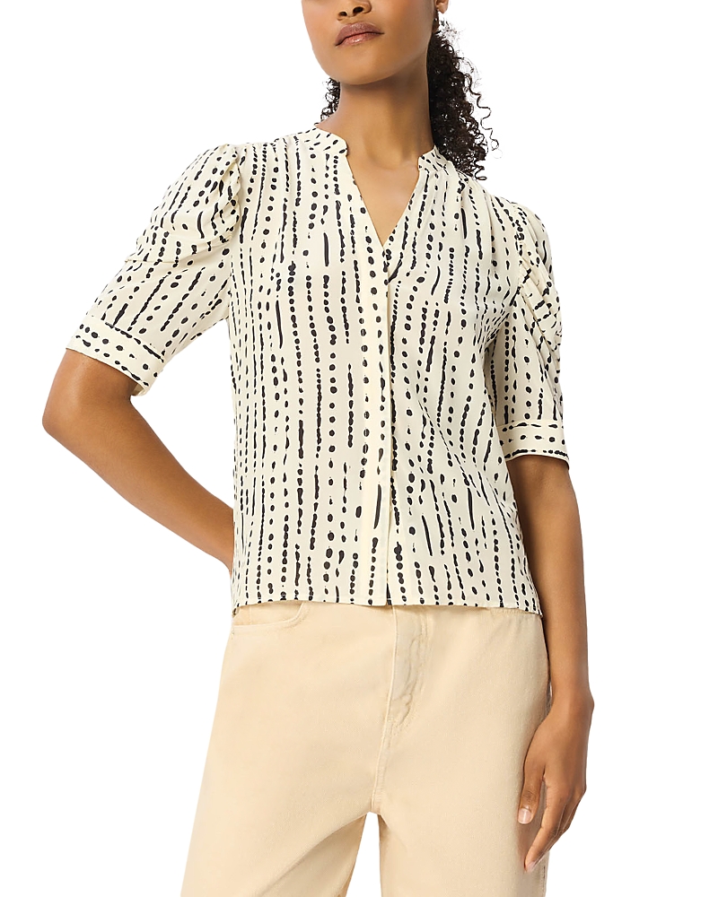 Whistles Puffed Sleeve Blouse