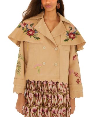 Twill Mini Trench Coat