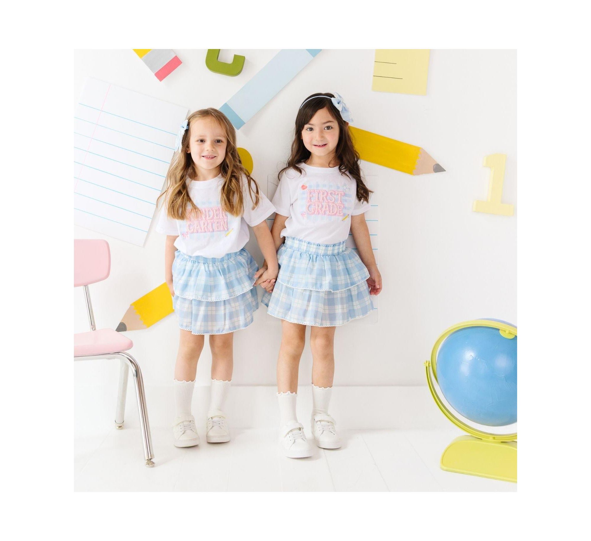 Girls' Plaid Bow Headband - Little Kid, Big Kid — Image 3