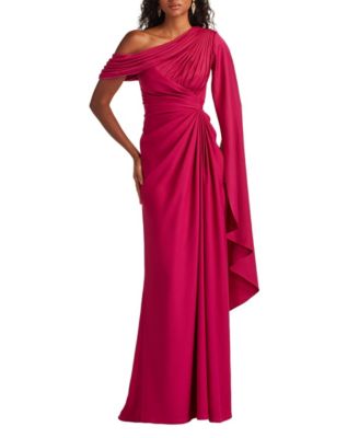 Tadashi Shoji Ember Cape Sleeve Gown