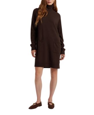  Women's Wool-Cashmere Mini Rollneck Dress