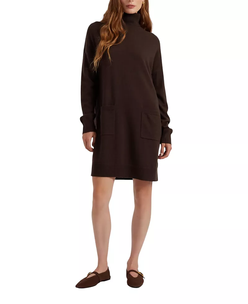 Chinti & Parker Women's Wool-Cashmere Mini Rollneck Dress