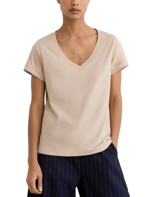 Cotton V Neck Tee
