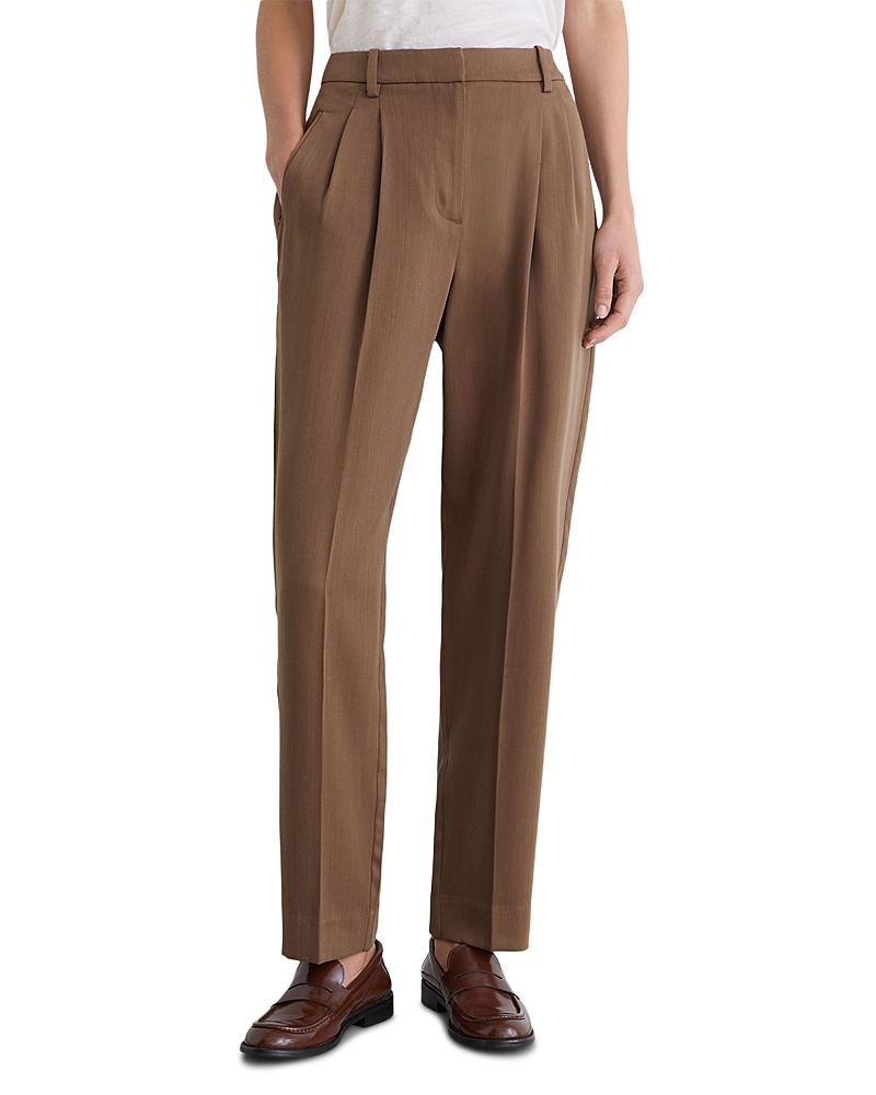 Reiss Petites Clay Tapered Pleated Pants