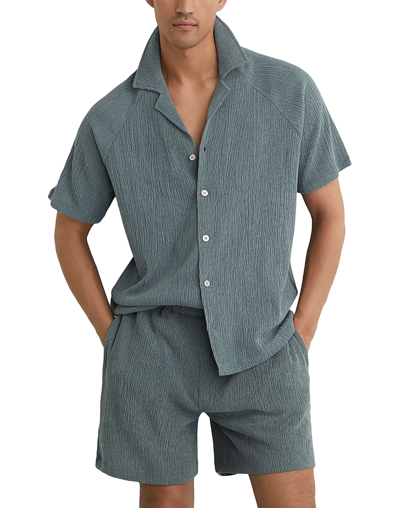 Reiss Knox Textured Raglan Shirt