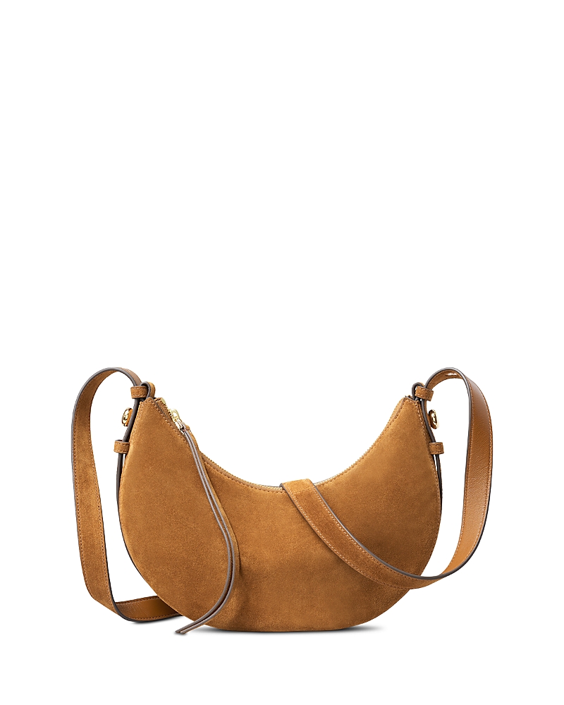 Tory Burch Romy Suede Half Moon Shoulder Bag