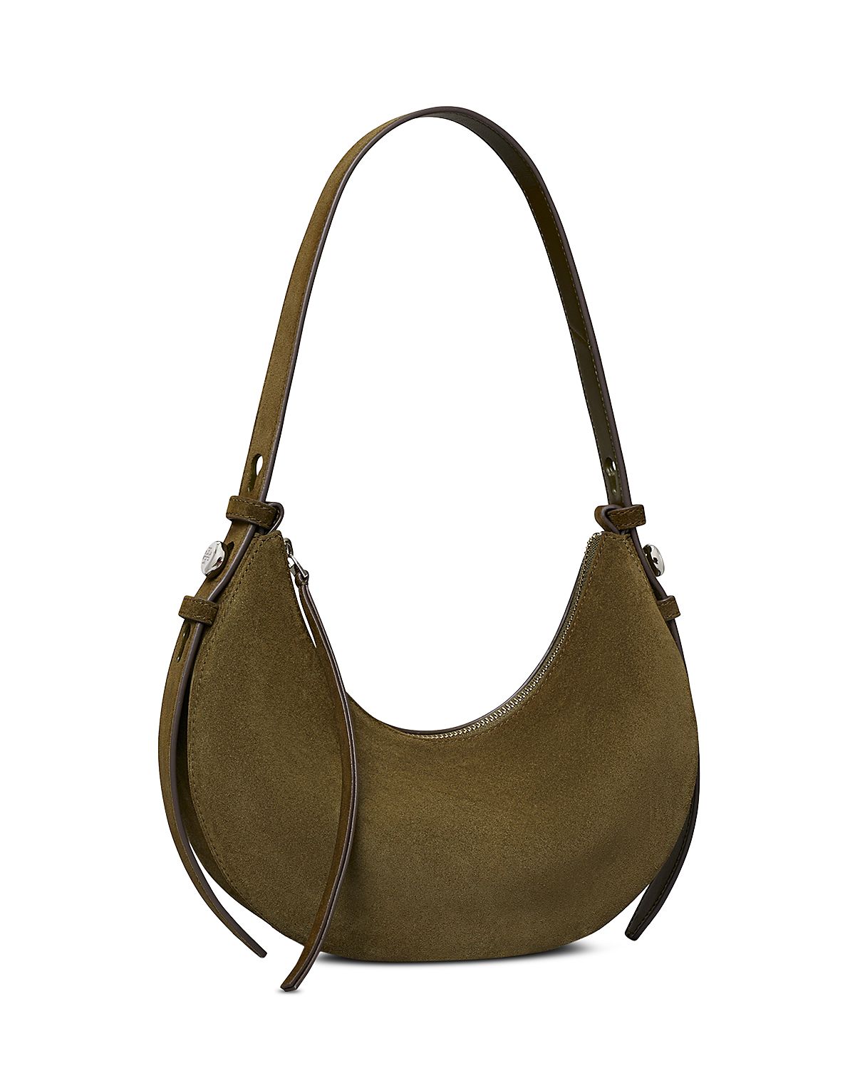 Tory Burch Romy Suede Half Moon Shoulder Bag