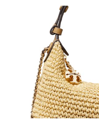 Tory Burch Fleming Crochet Straw Crossbody Bag | Bloomingdale's