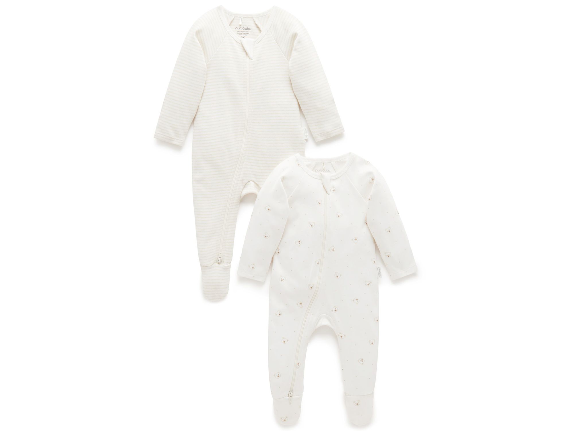 Unisex 2 Zip Footie & Accessories Gift Set - Baby — Image 3