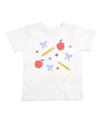 Girls' Ditsy Floral Back To School Short Sleeve T-Shirt - Little Kid