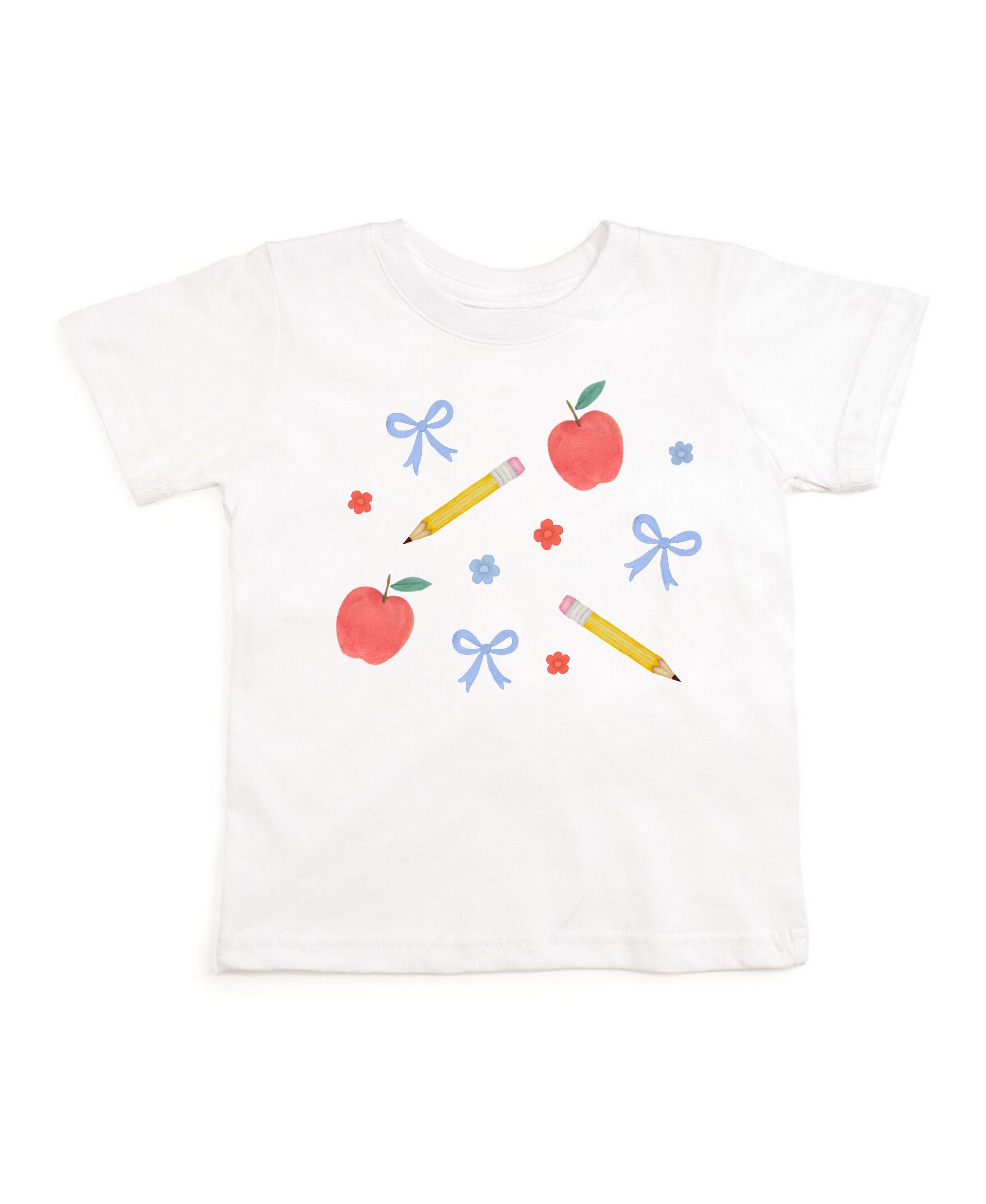 Girls' Ditsy Floral Back To School Short Sleeve T-Shirt - Little Kid - Image 1