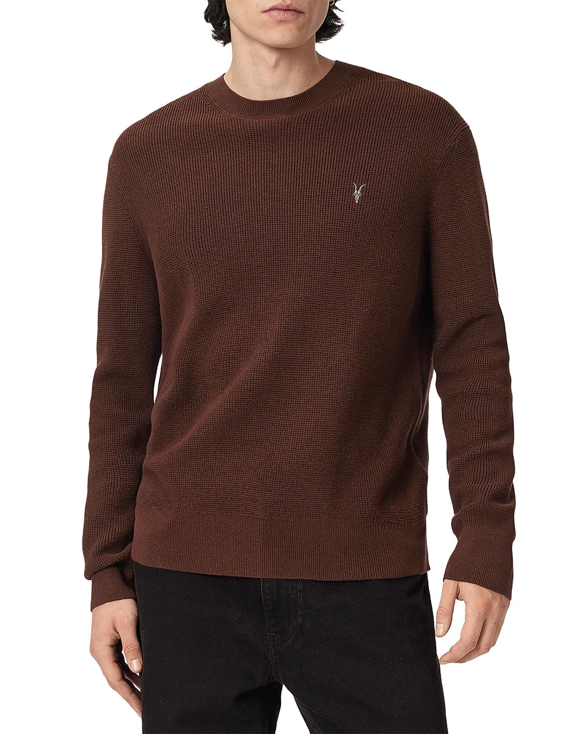 Allsaints Waffle Crewneck Sweater
