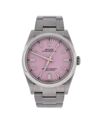  Oyster Perpetual Candy Pink Automatic Watch in Stainless Steel 36mm